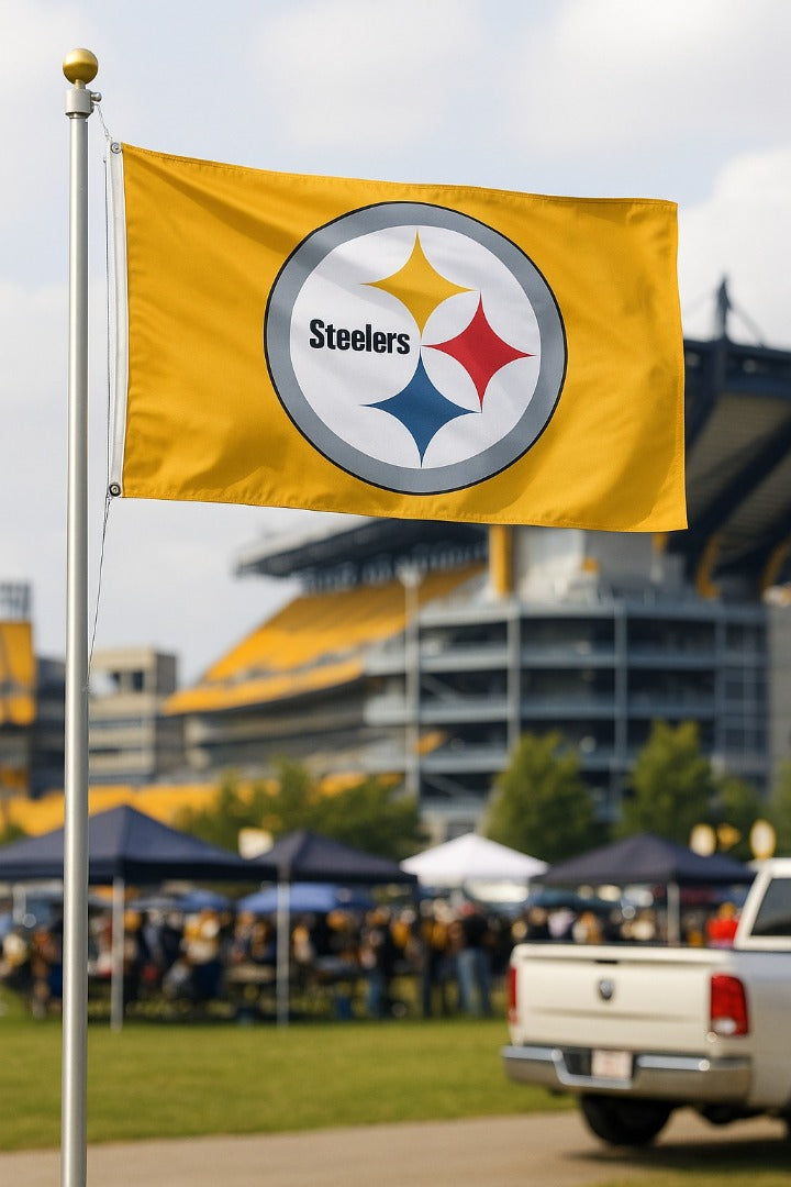 Pittsburgh Steelers Flag 3x5 Yellow 2 Sided heartlandflags