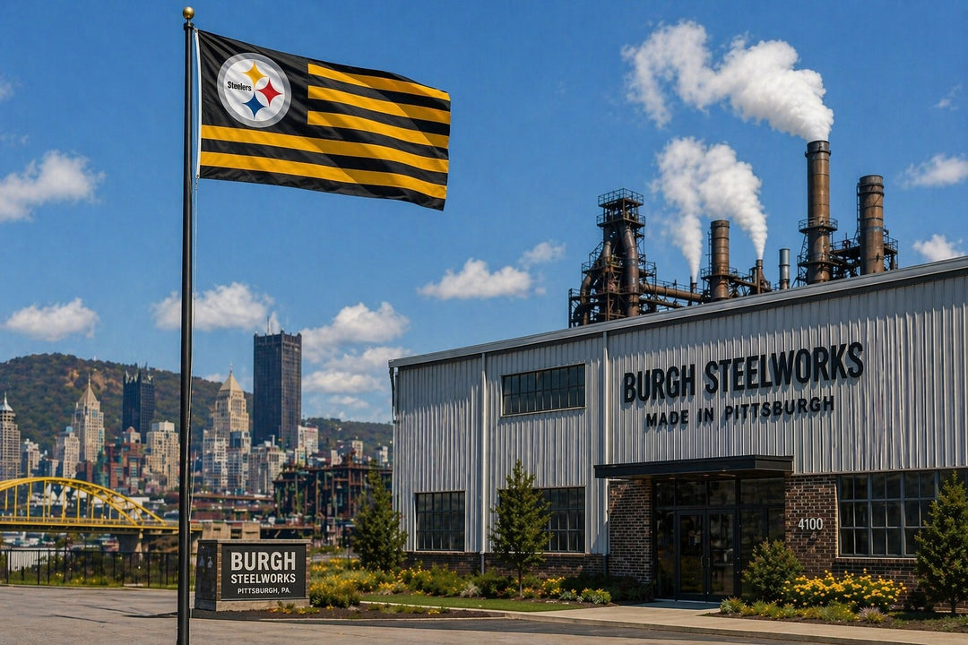 Pittsburgh Steelers Flag Americana 3x5 Stripes heartlandflags