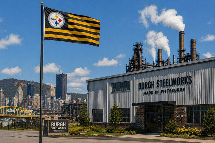 Pittsburgh Steelers Flag Americana 3x5 Stripes heartlandflags