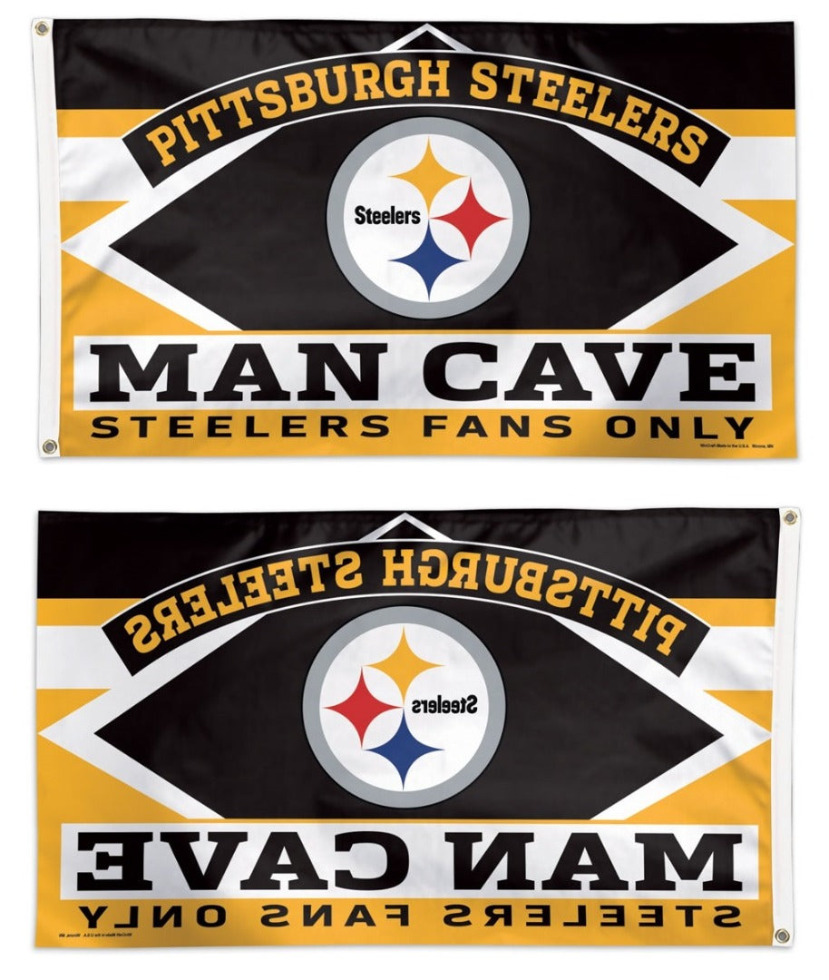 Pittsburgh Steelers Man Cave 3x5 Flag heartlandflags