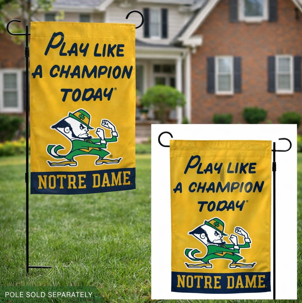 Play Like A Champion Today 2 Sided Garden Flag heartlandflags