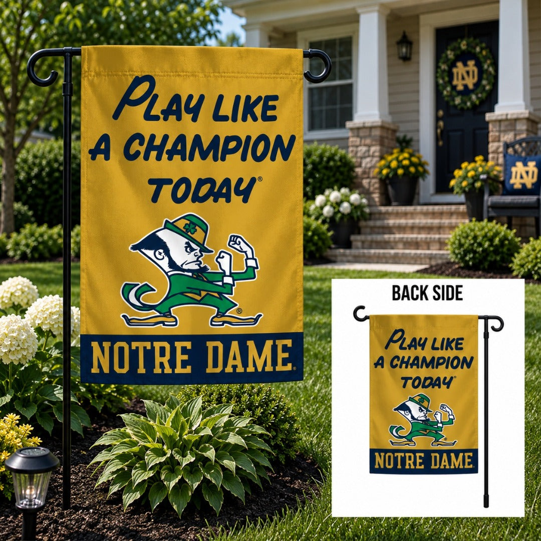 Play Like A Champion Today 2 Sided Garden Flag heartlandflags