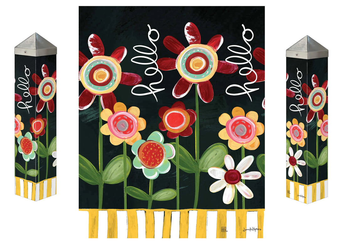Playful Petals Art Pole 20 Inches heartlandflags