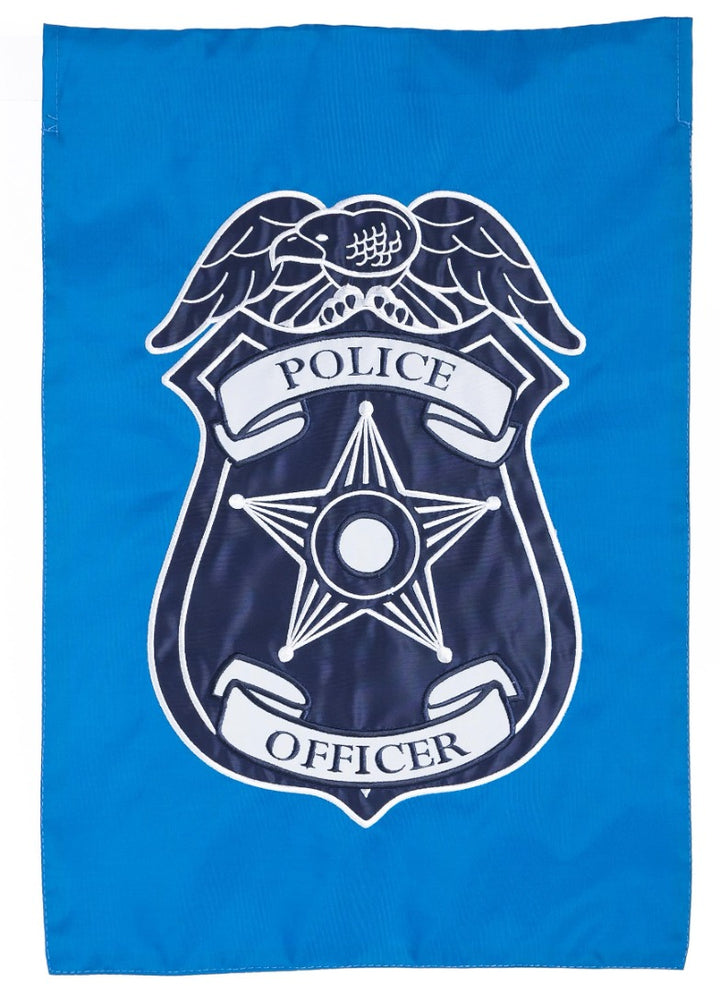 Police Officer 2 Sided Garden Flag heartlandflags
