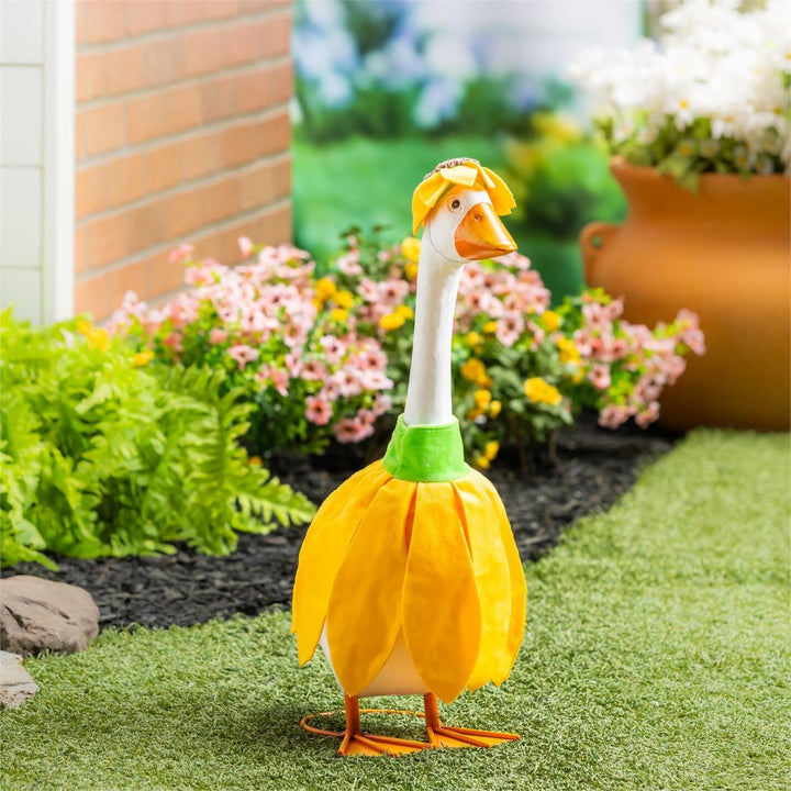 Porch Goose Outfit Sunflower Radiance heartlandflags