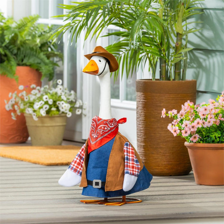 Porch Goose Outfit Wild West Cowboy Hat heartlandflags