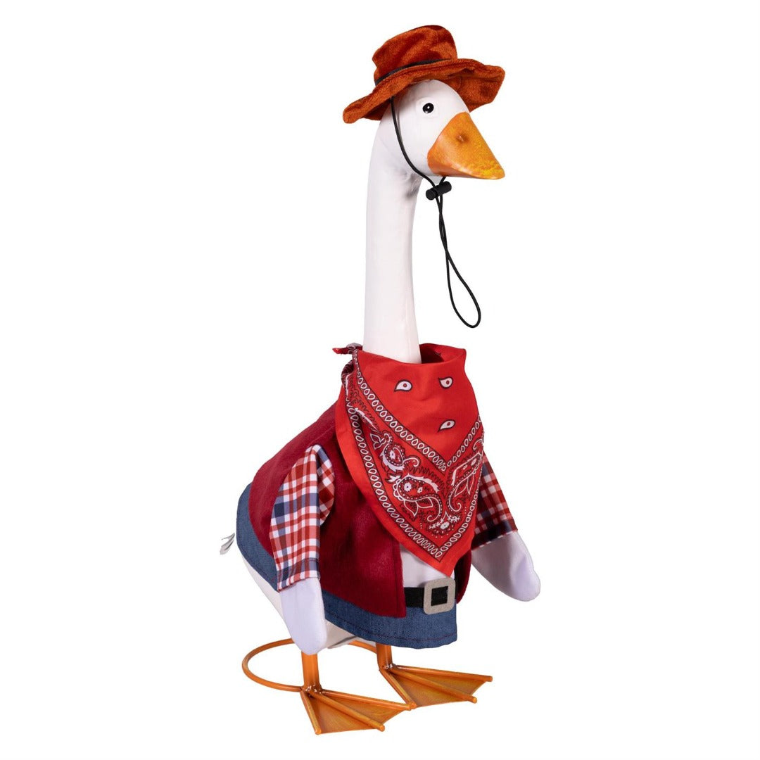 Porch Goose Outfit Wild West Cowboy Hat heartlandflags