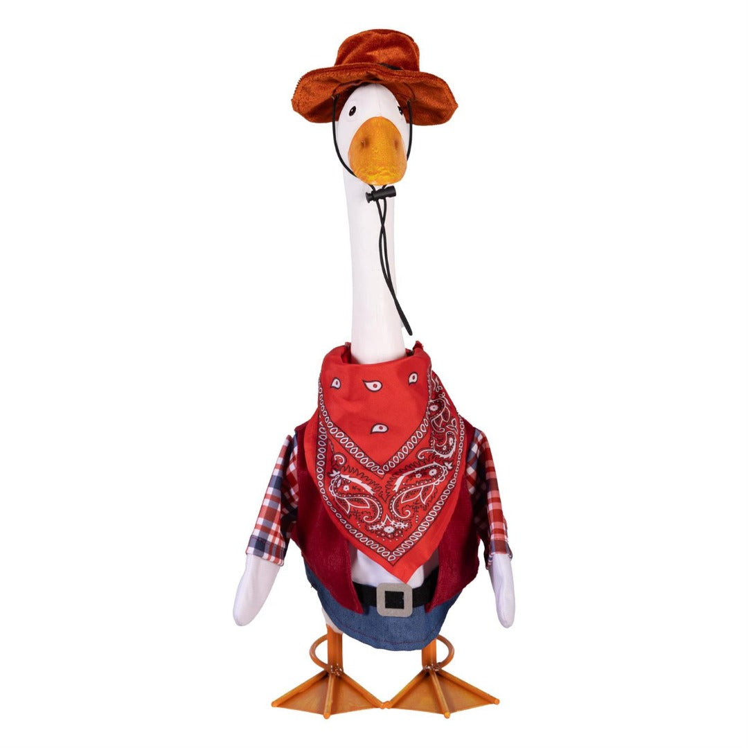 Porch Goose Outfit Wild West Cowboy Hat heartlandflags
