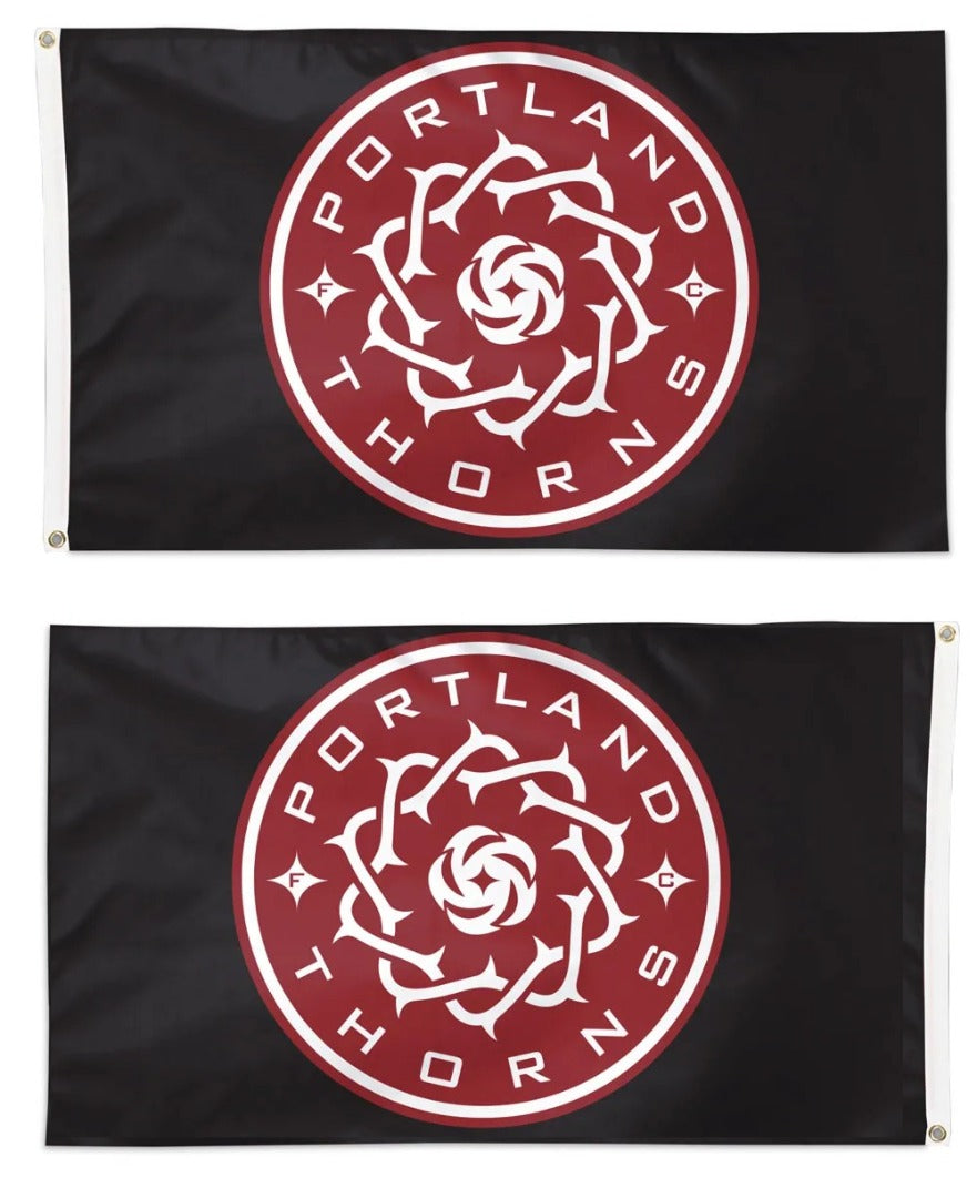 Portland Thorns FC Flag 3x5 Black 2 Sided heartlandflags