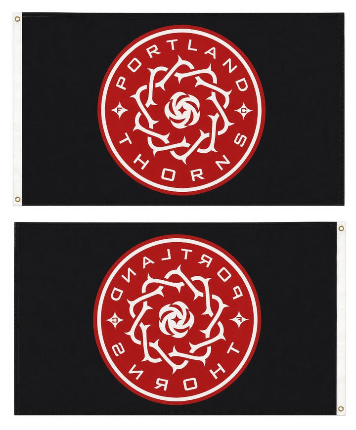 Portland Thorns FC Flag 3x5 Soccer NWSL Black heartlandflags