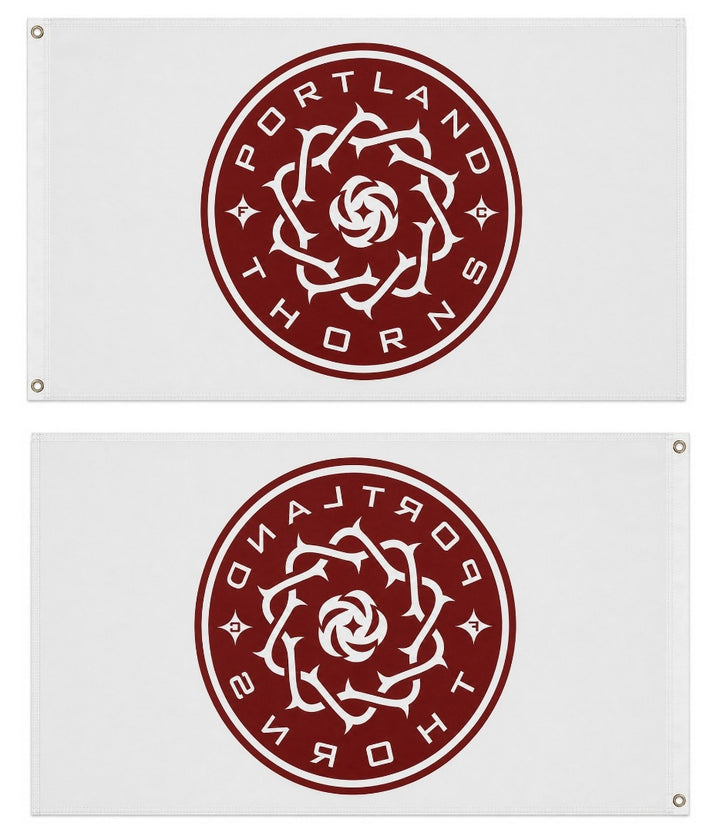 Portland Thorns FC Flag 3x5 Soccer NWSL White heartlandflags