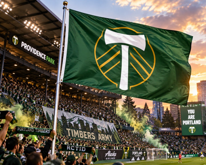 Portland Timbers 3x5 Flag Single Sided heartlandflags