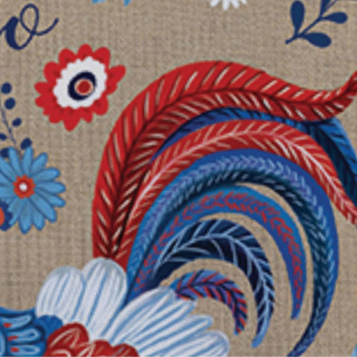 RWB Rooster 2 Sided Garden Flag heartlandflags