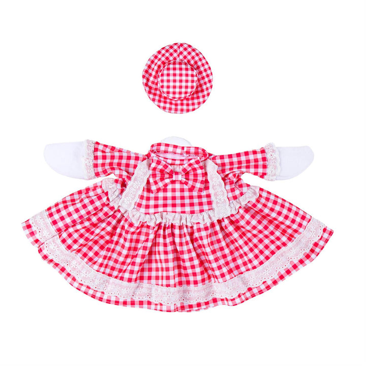 Red Gingham Dress Porch Goose Outfit heartlandflags