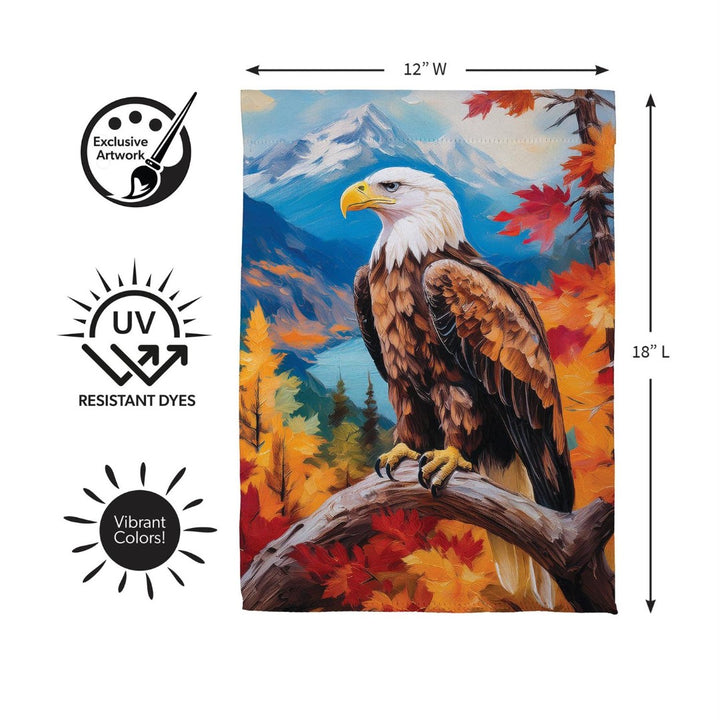 Regal Fall Eagle 2 Sided Garden Flag heartlandflags