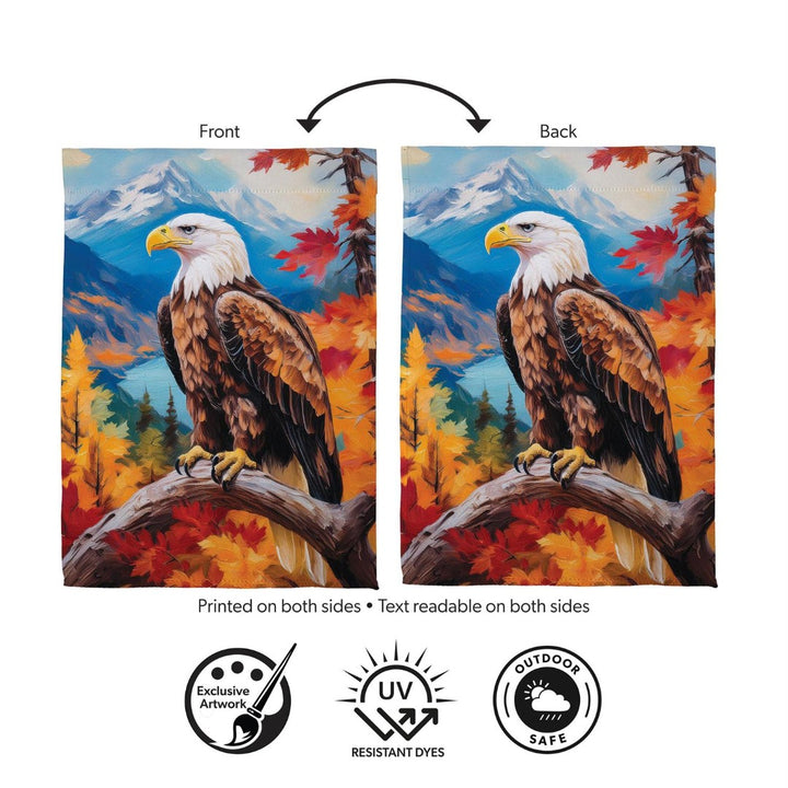 Regal Fall Eagle 2 Sided Garden Flag heartlandflags