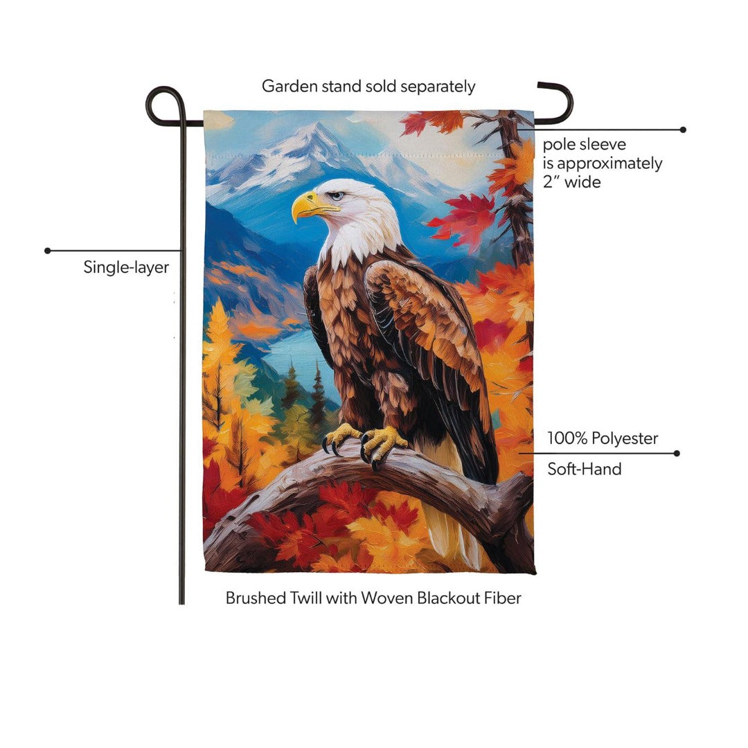 Regal Fall Eagle 2 Sided Garden Flag heartlandflags