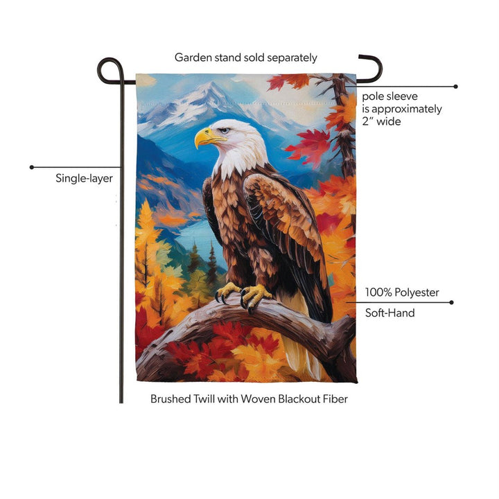 Regal Fall Eagle 2 Sided Garden Flag heartlandflags
