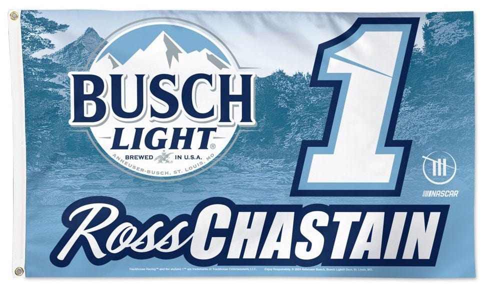 Ross Chastain Flag 3x5 Busch Light 2024 heartlandflags