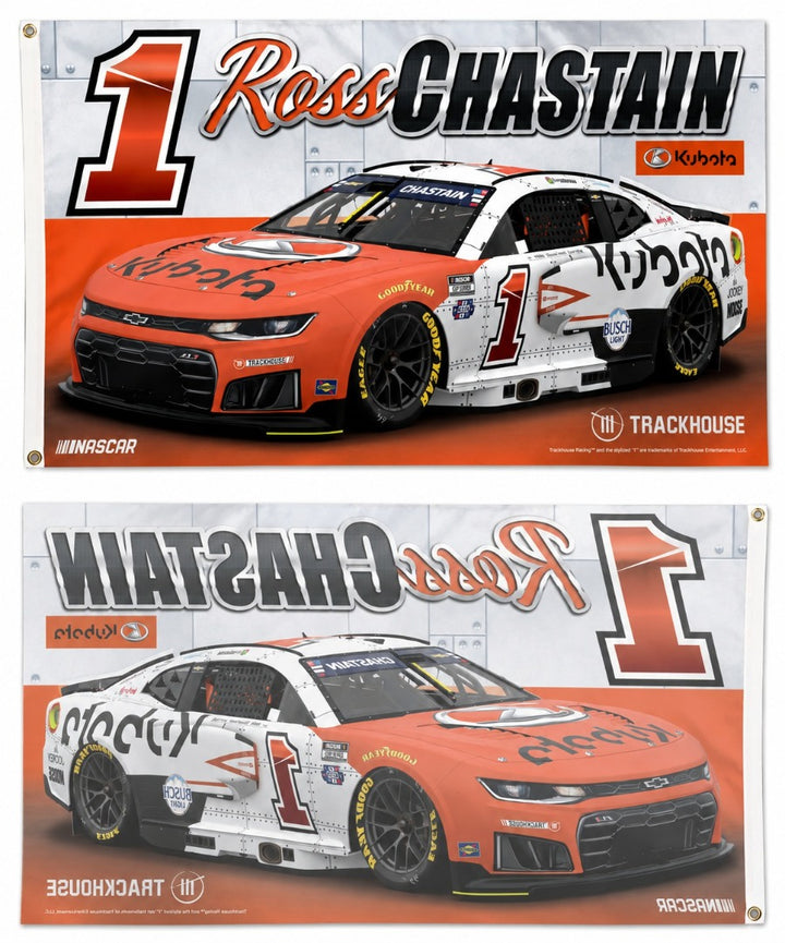 Ross Chastain Kubota 3x5 Flag 2026 heartlandflags