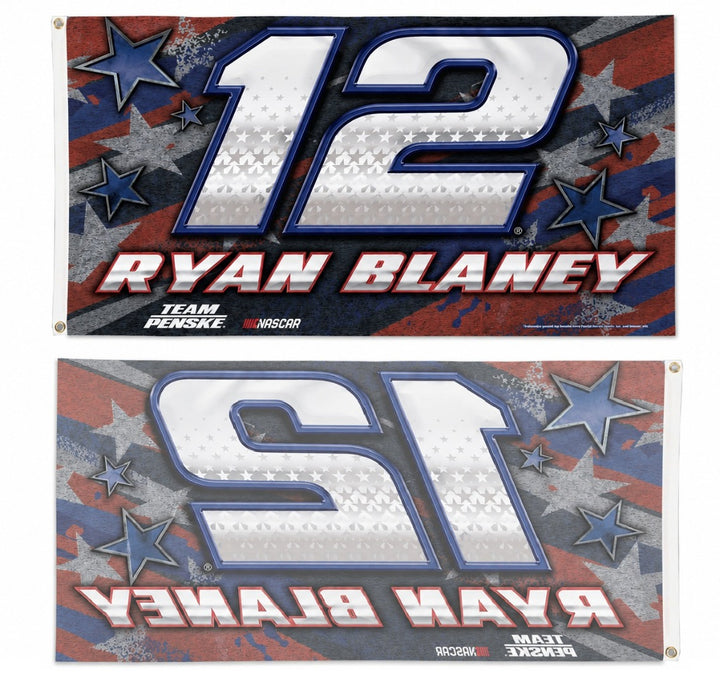 Ryan Blaney Patriotic 3x5 Flag heartlandflags