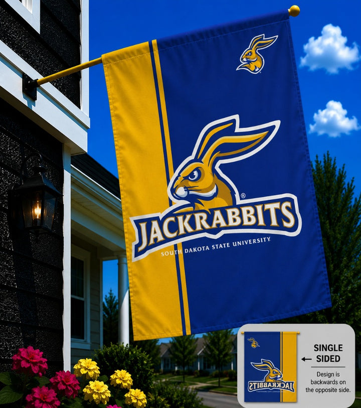 SDSU Jackrabbits Striped Banner heartlandflags