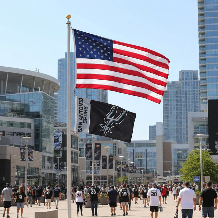 San Antonio Spurs 3x5 Flag heartlandflags