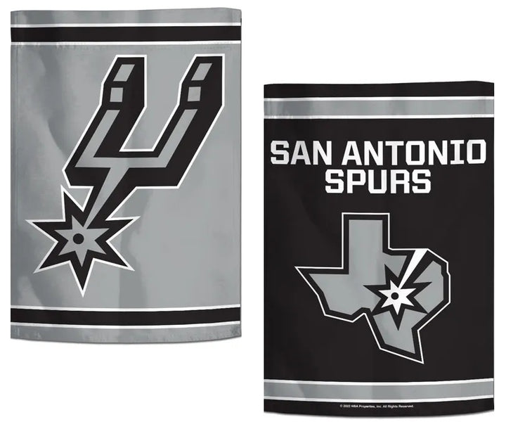 San Antonio Spurs Garden Flag 2 Sided New Logo heartlandflags