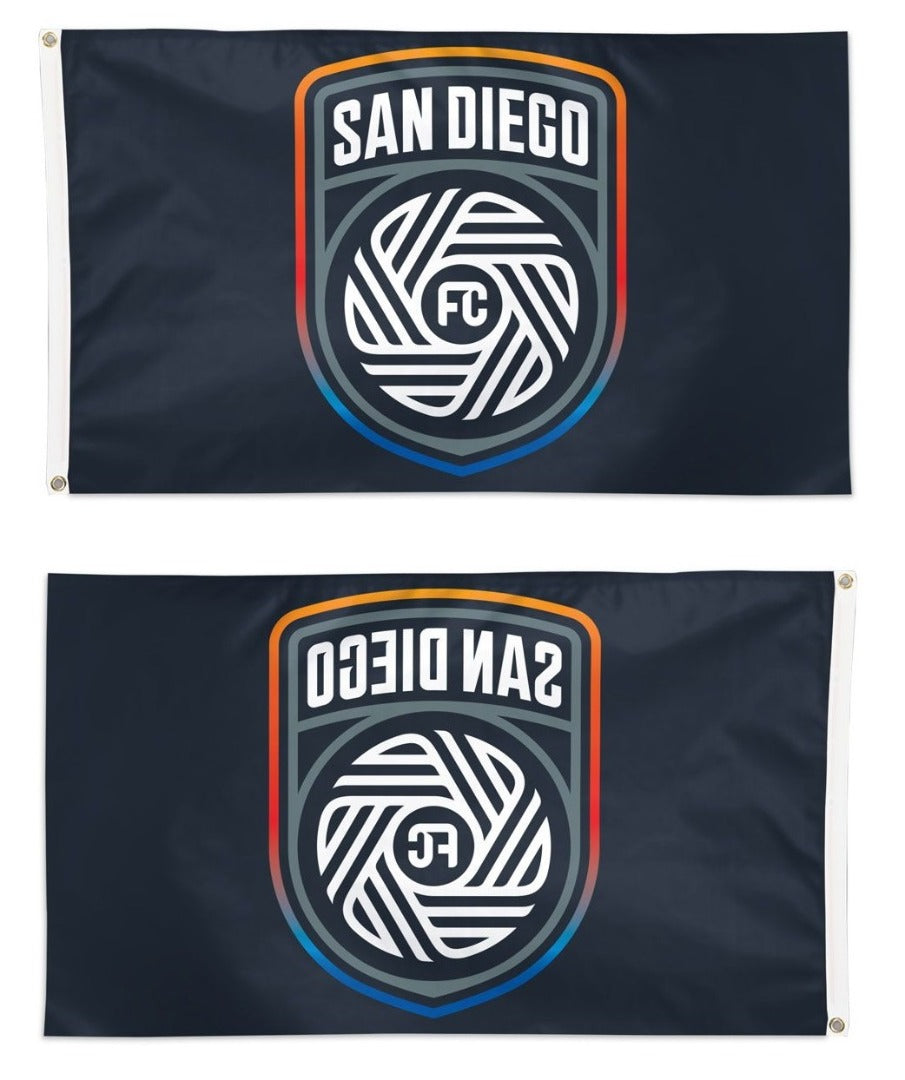 San Diego FC Flag - Black Background - 3x5 heartlandflags