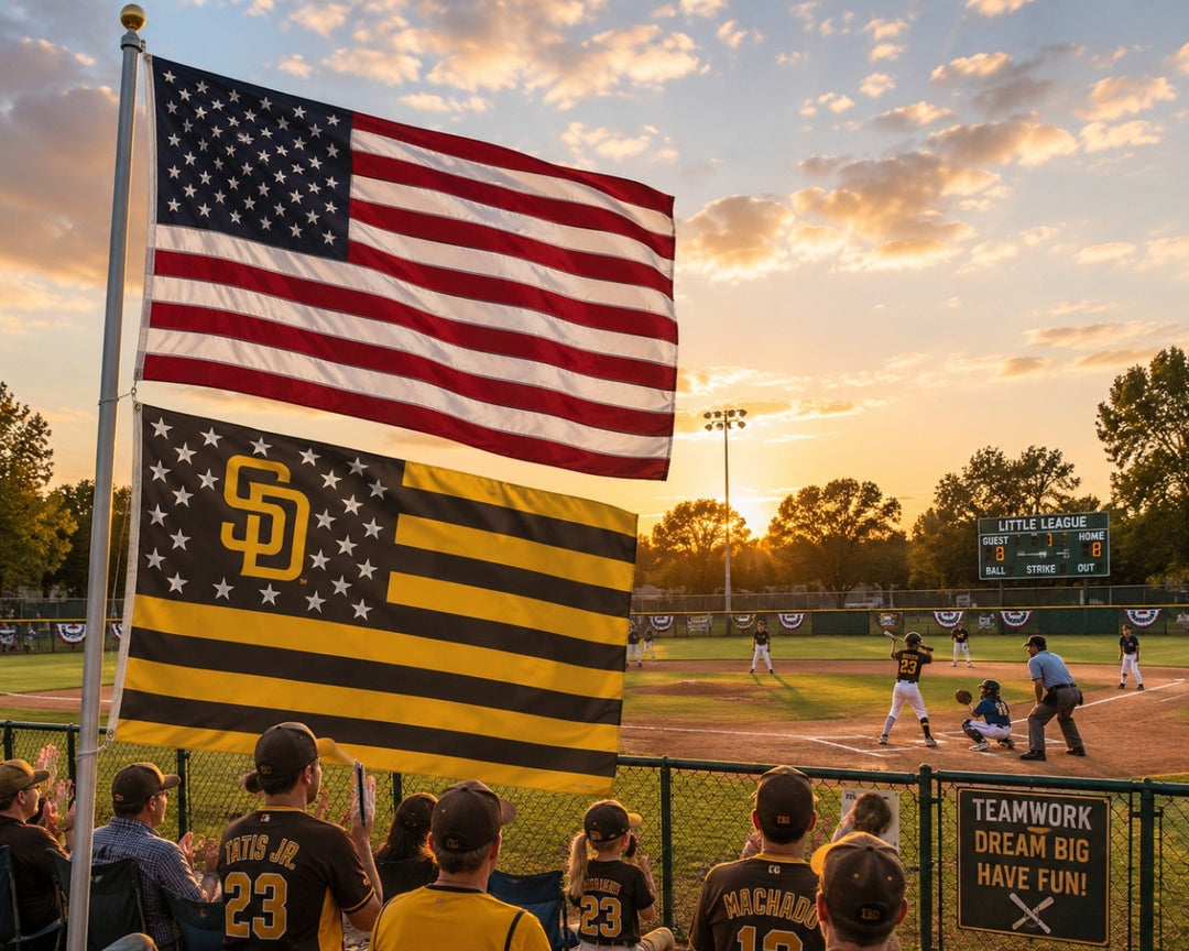 San Diego Padres Flag 3x5 Patriotic Americana heartlandflags