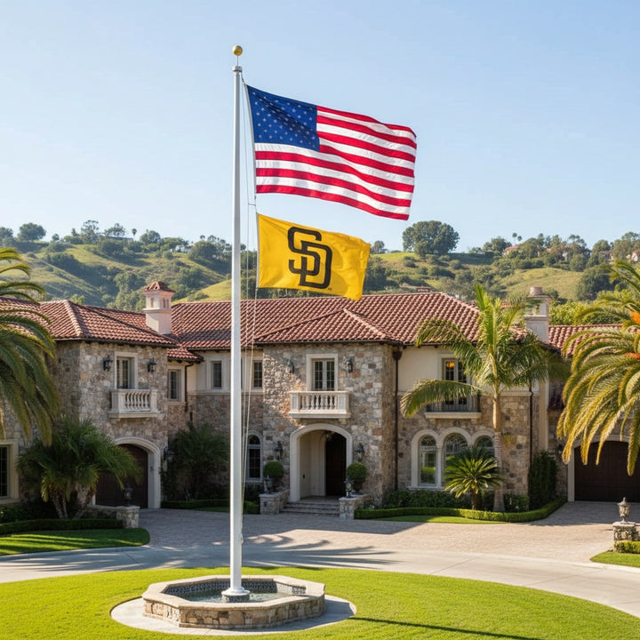 San Diego Padres Flag 3x5 SD Logo Yellow heartlandflags
