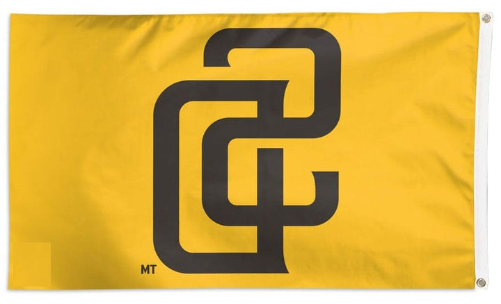 San Diego Padres Flag 3x5 SD Logo Yellow heartlandflags