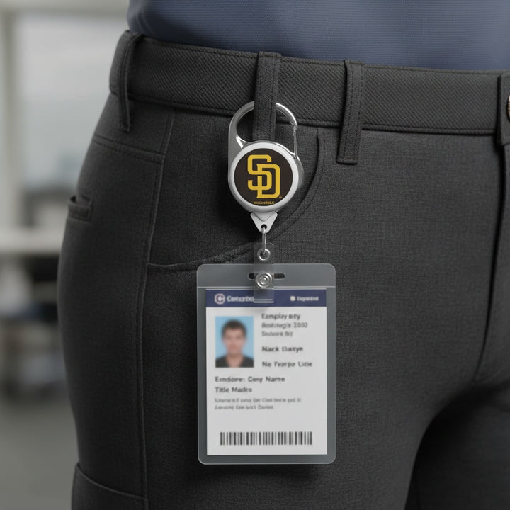 San Diego Padres Reel 2 Sided Badge Holder heartlandflags