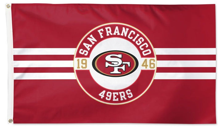 San Francisco 49ers Flag 2 Sided Applique heartlandflags