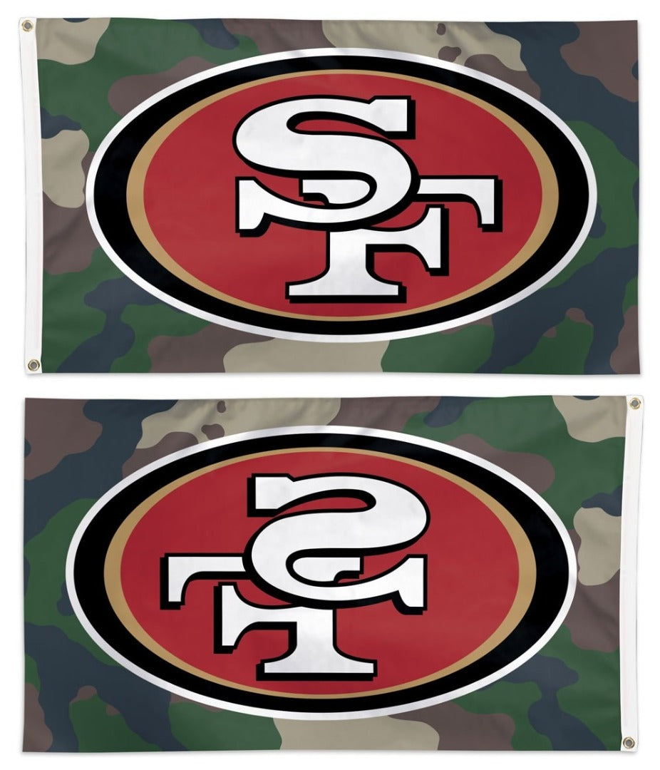 San Francisco 49ers Flag 3x5 Camo Military heartlandflags