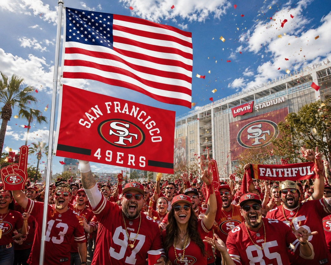 San Francisco 49ers Flag 3x5 Classic Logo heartlandflags