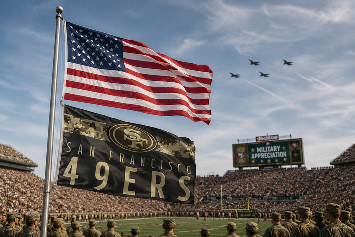 San Francisco 49ers Flag 3x5 Digi Camo Military heartlandflags
