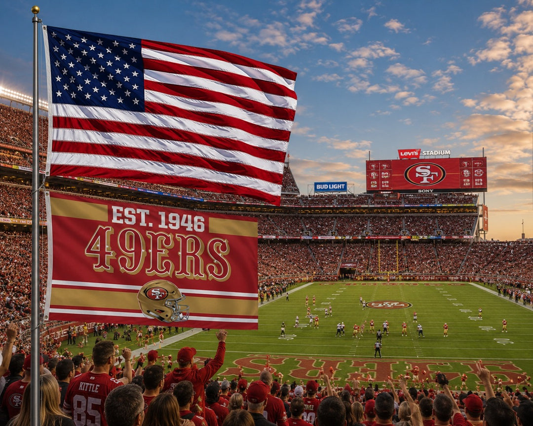 San Francisco 49ers Flag 3x5 Est 1946 heartlandflags