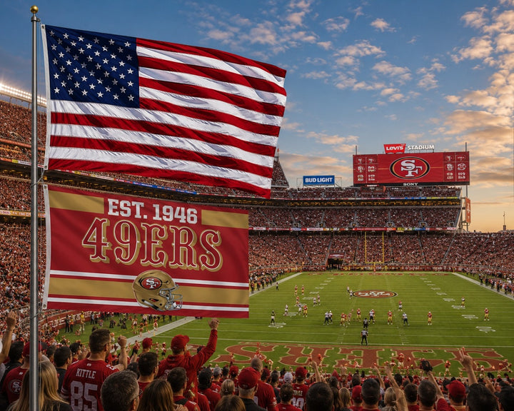 San Francisco 49ers Flag 3x5 Est 1946 heartlandflags