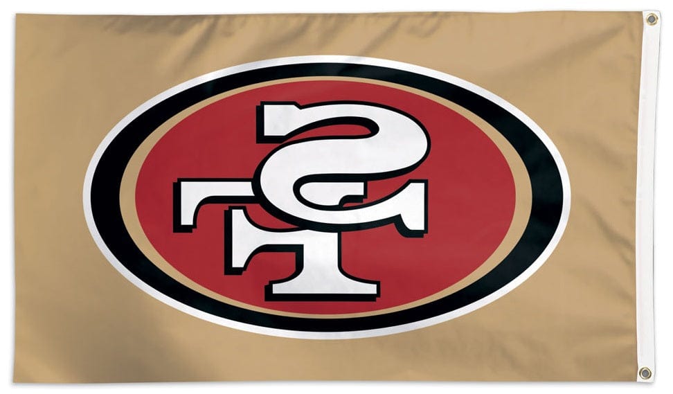 San Francisco 49ers Flag 3x5 Gold Logo heartlandflags