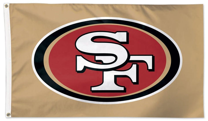 San Francisco 49ers Flag 3x5 Gold Logo heartlandflags