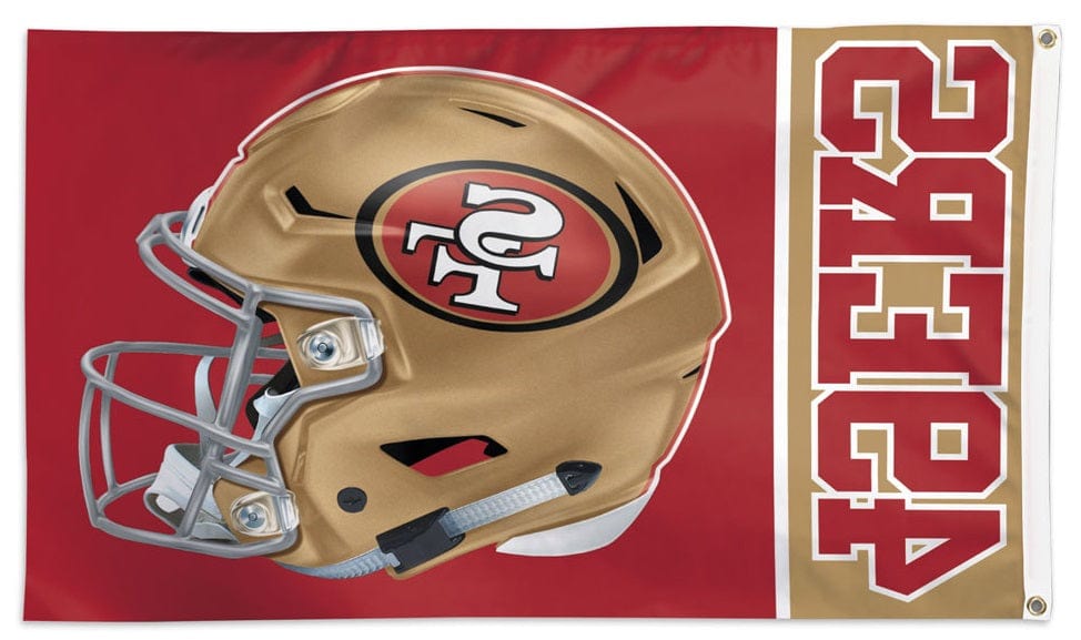 San Francisco 49ers Flag 3x5 Helmet Design heartlandflags