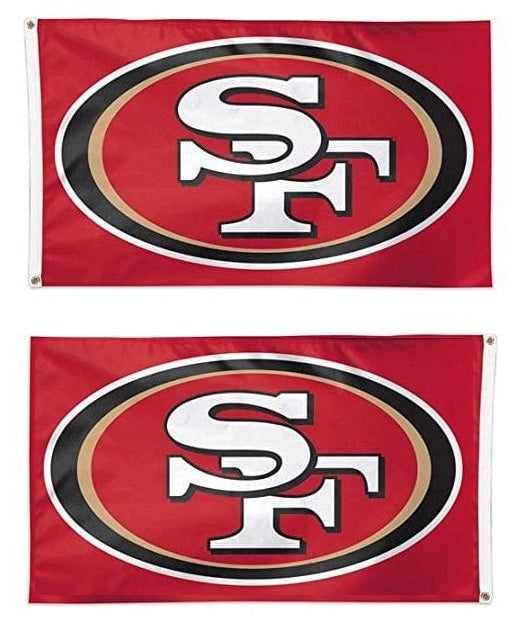 San Francisco 49ers Flag Logo 2 Sided heartlandflags