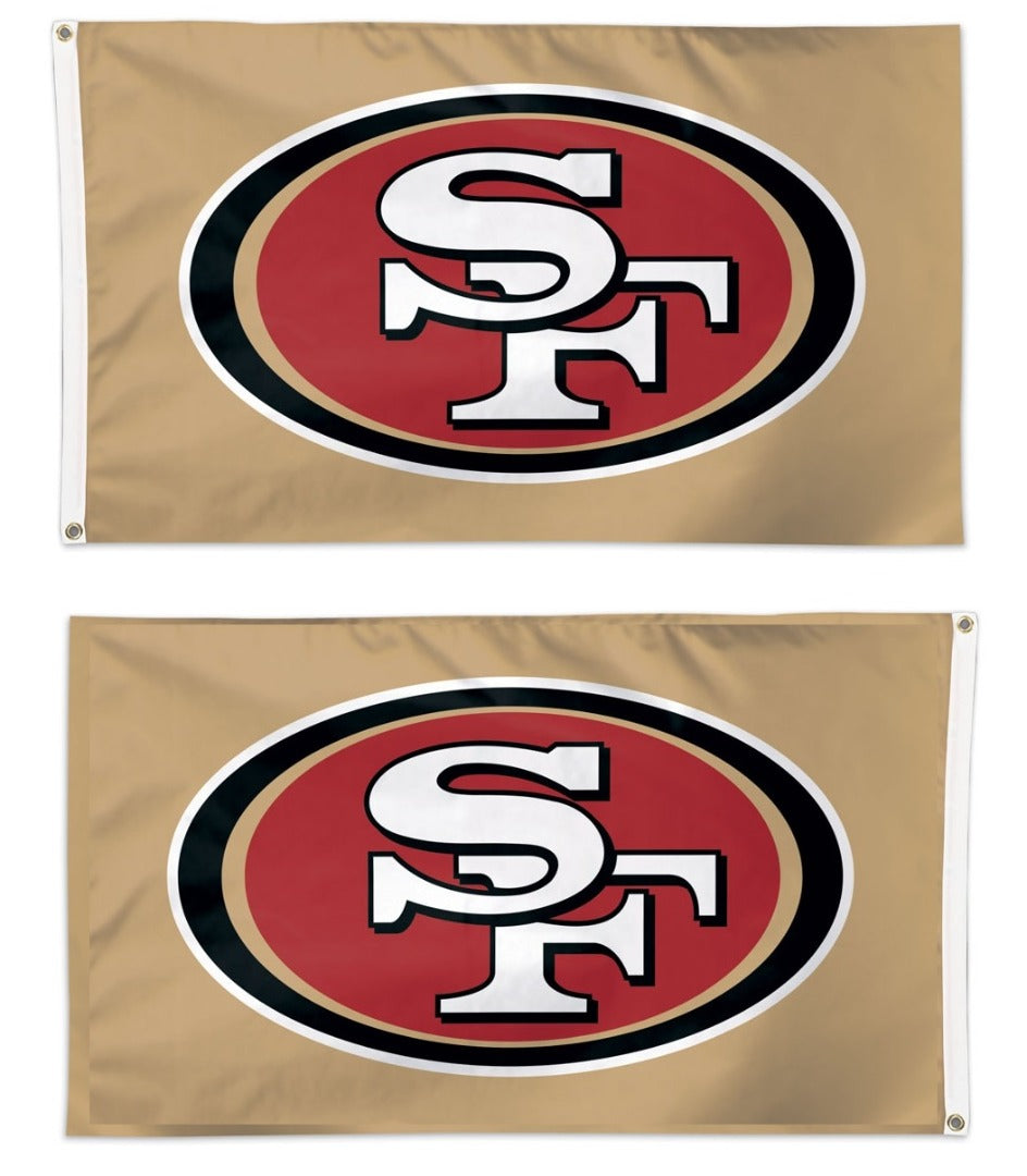San Francisco 49ers Gold Flag 2 Sided heartlandflags