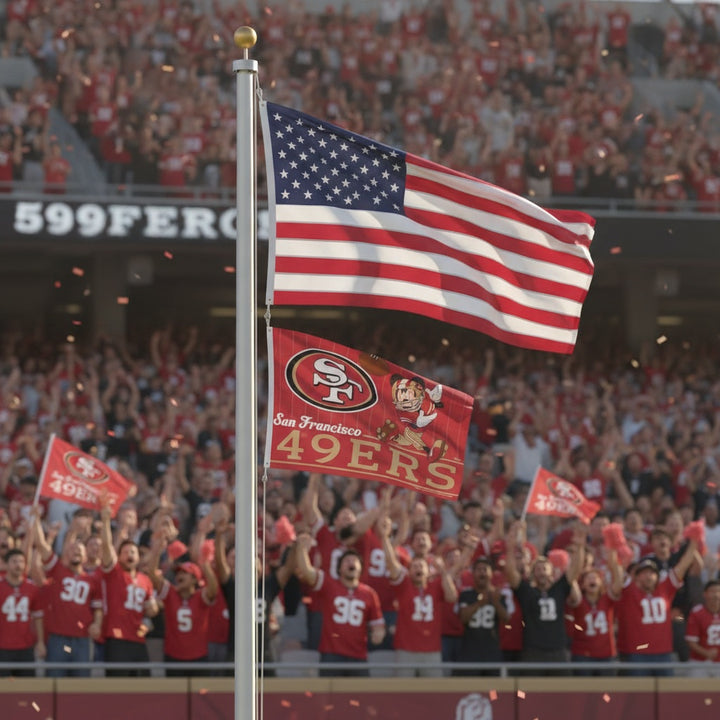 San Francisco 49ers Mickey Mouse 3x5 Flag heartlandflags