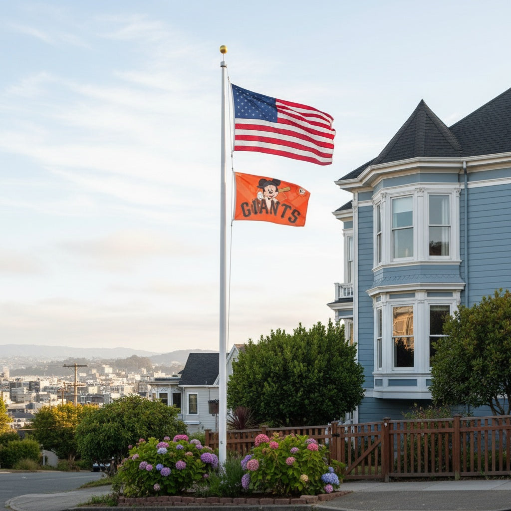San Francisco Giants Flag 3x5 Mickey Mouse Baseball Disney heartlandflags