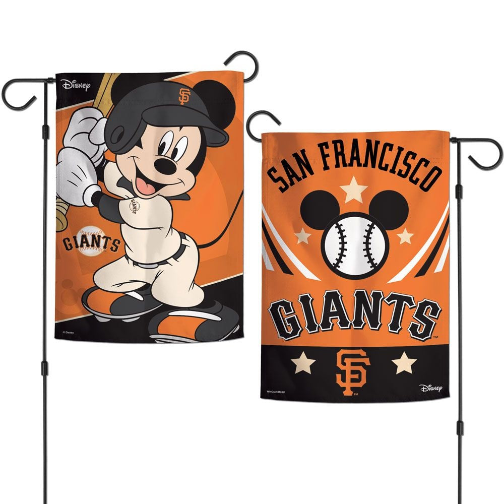 San Francisco Giants Garden Flag 2 Sided Mickey Mouse heartlandflags