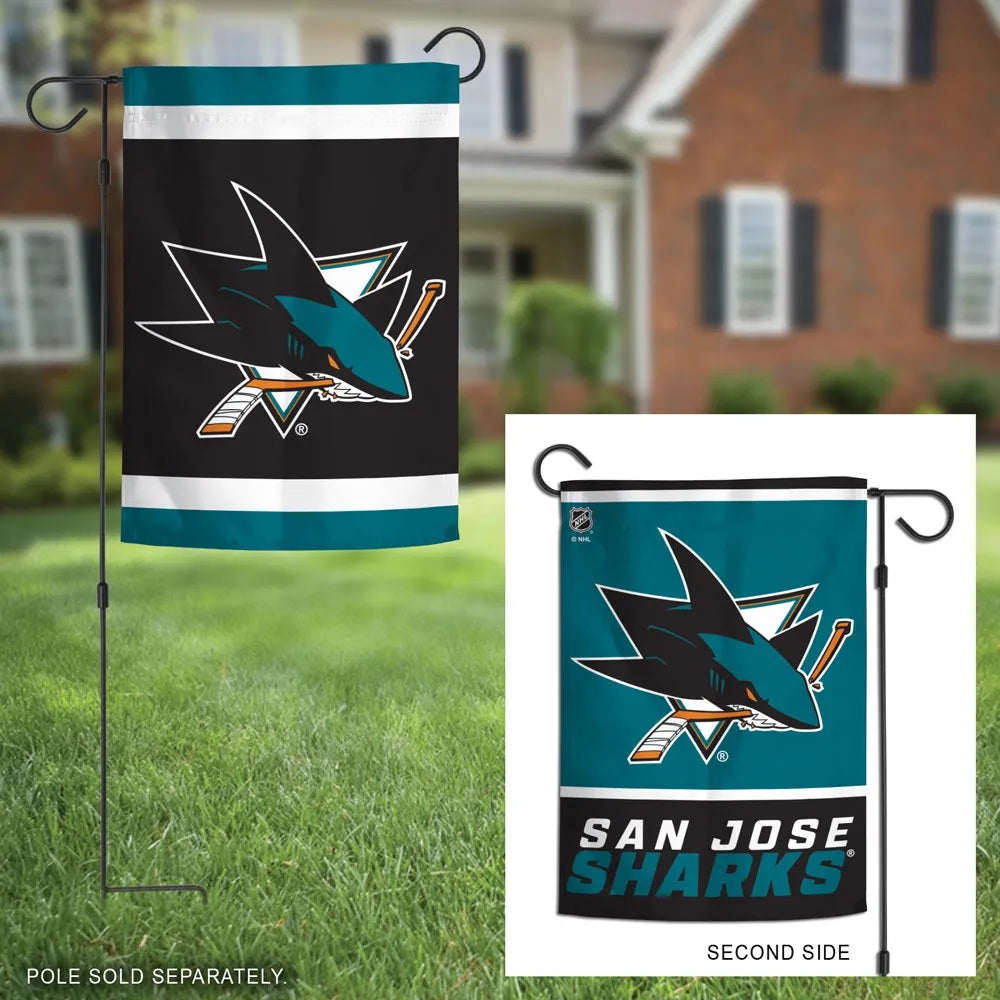 San Jose Sharks Garden Flag 2 Sided Hockey heartlandflags