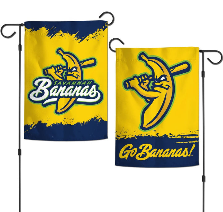 Savannah Bananas Garden Flag 2 Sided Logo heartlandflags