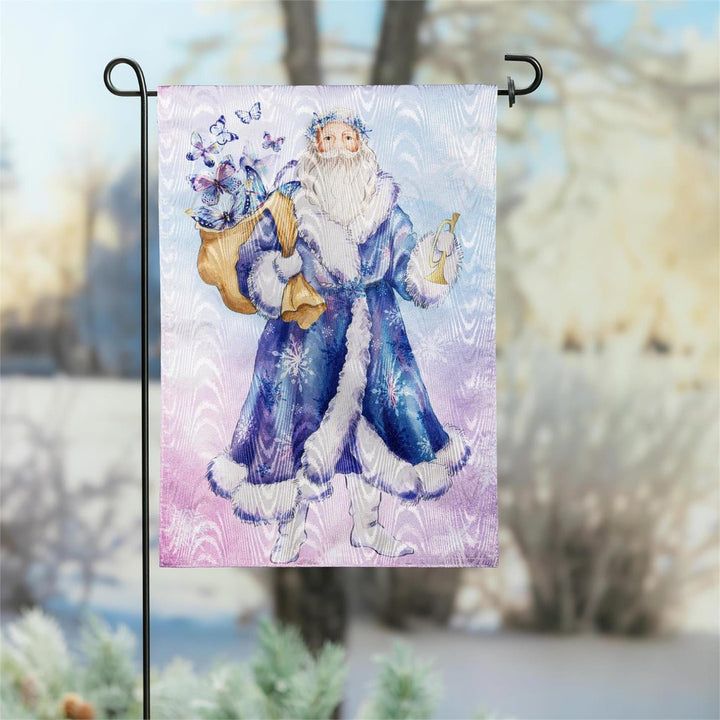 Season To Sparkle Santa 2 Sided Garden Flag heartlandflags